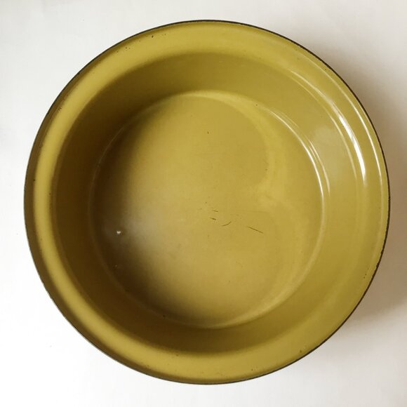 Vintage Hanova of Pasadena Red Orange Lava Enamel Casserole Lidded Pot - Picture 7 of 16